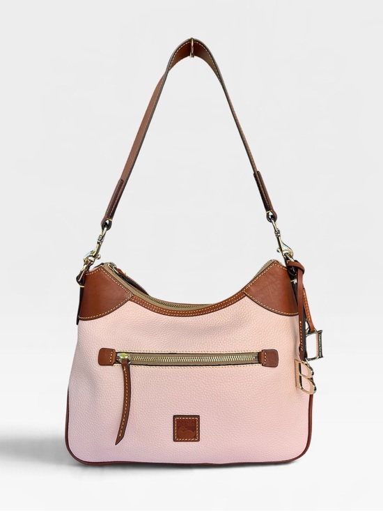 Dooney & Bourke Handbags - Dooney & Bourke Blush Pink Pebble Grain Leather Hobo Shoulder Bag. V2204120